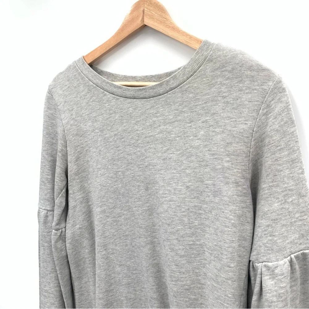 JDY Jacqueline de Yong Gray Bell Sleeve Sweatshirt Mini Dress Size XS Casual